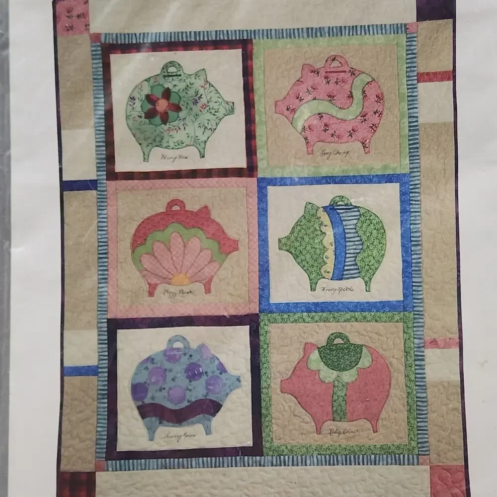 Piggy Bank Palls 091 Quilting Pattern Betty Alderman Designs Vintage 2003 NIP